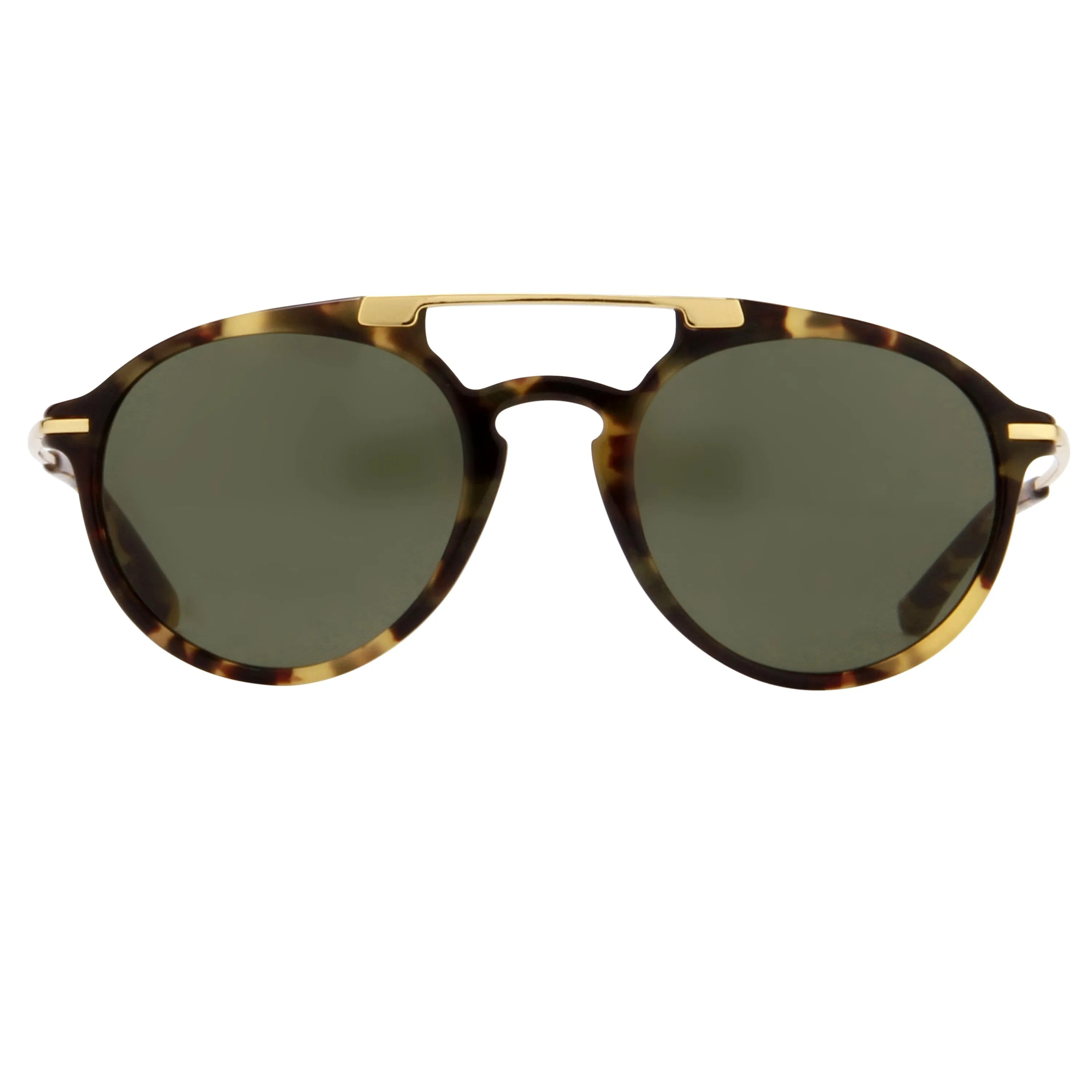 Dries Van Noten Men's Aviator Green Sunglasses DVN59C4SUN