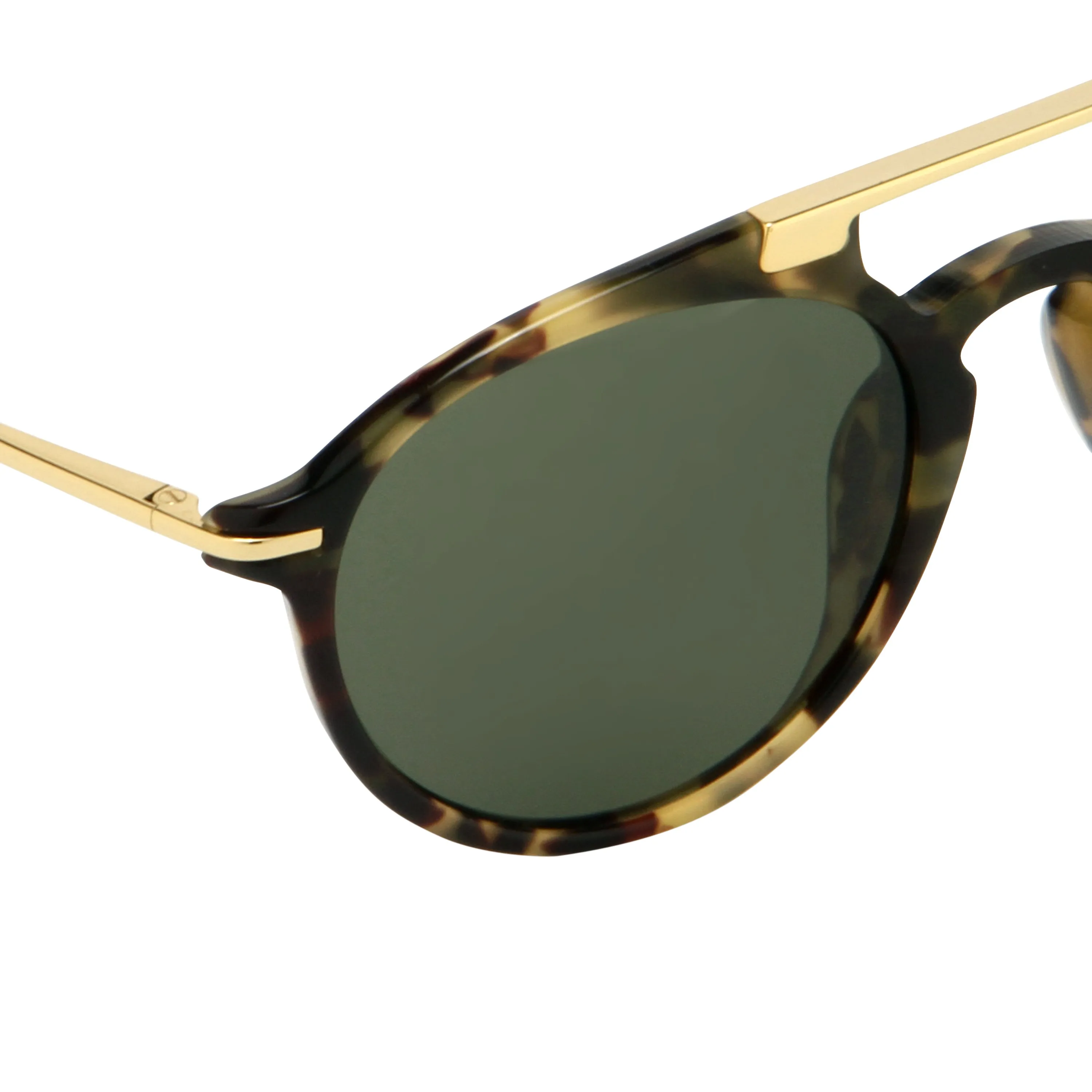 Dries Van Noten Men's Aviator Green Sunglasses DVN59C4SUN