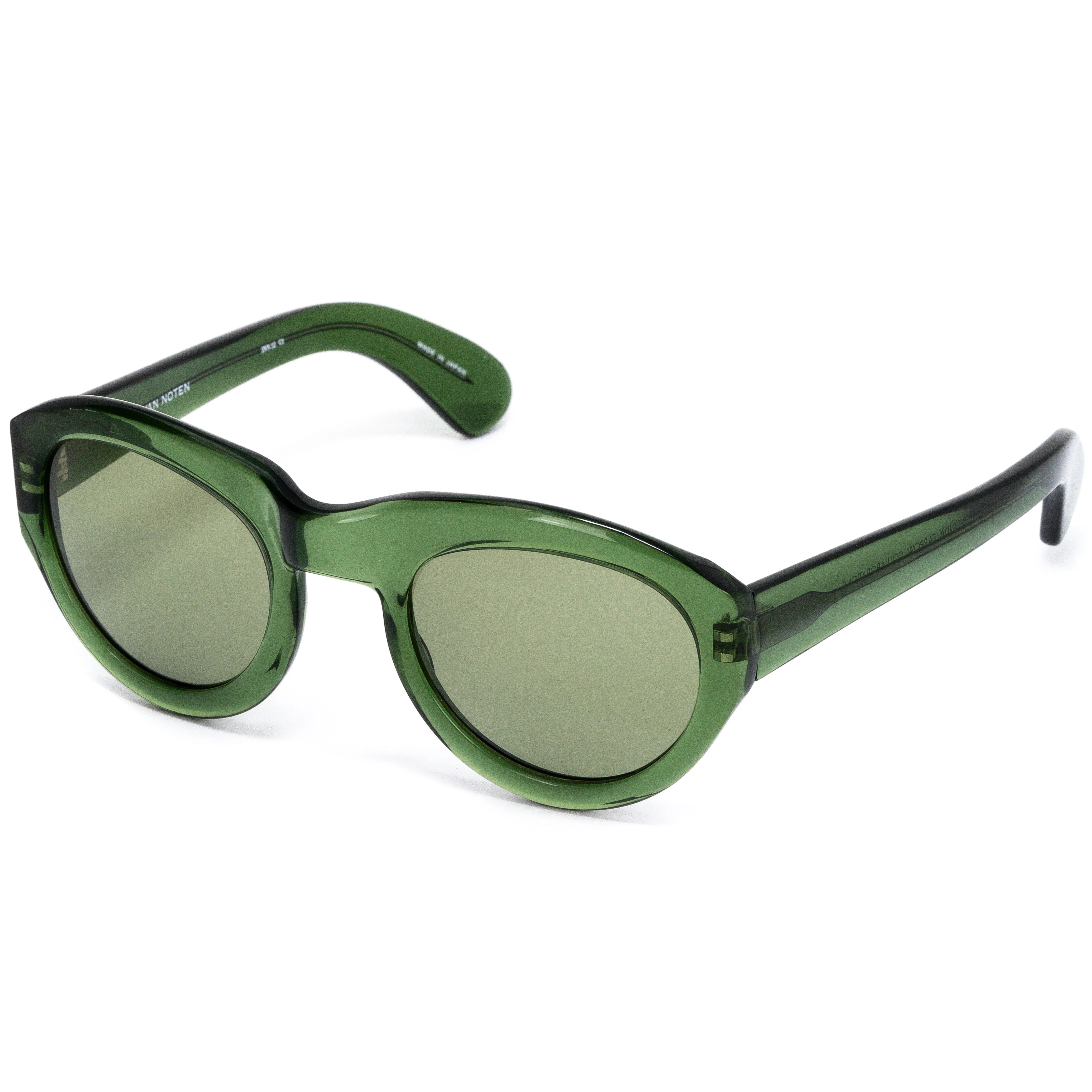 Dries Van Noten Unisex Aviator Green Sunglasses 9DVN12C1BOTTLE