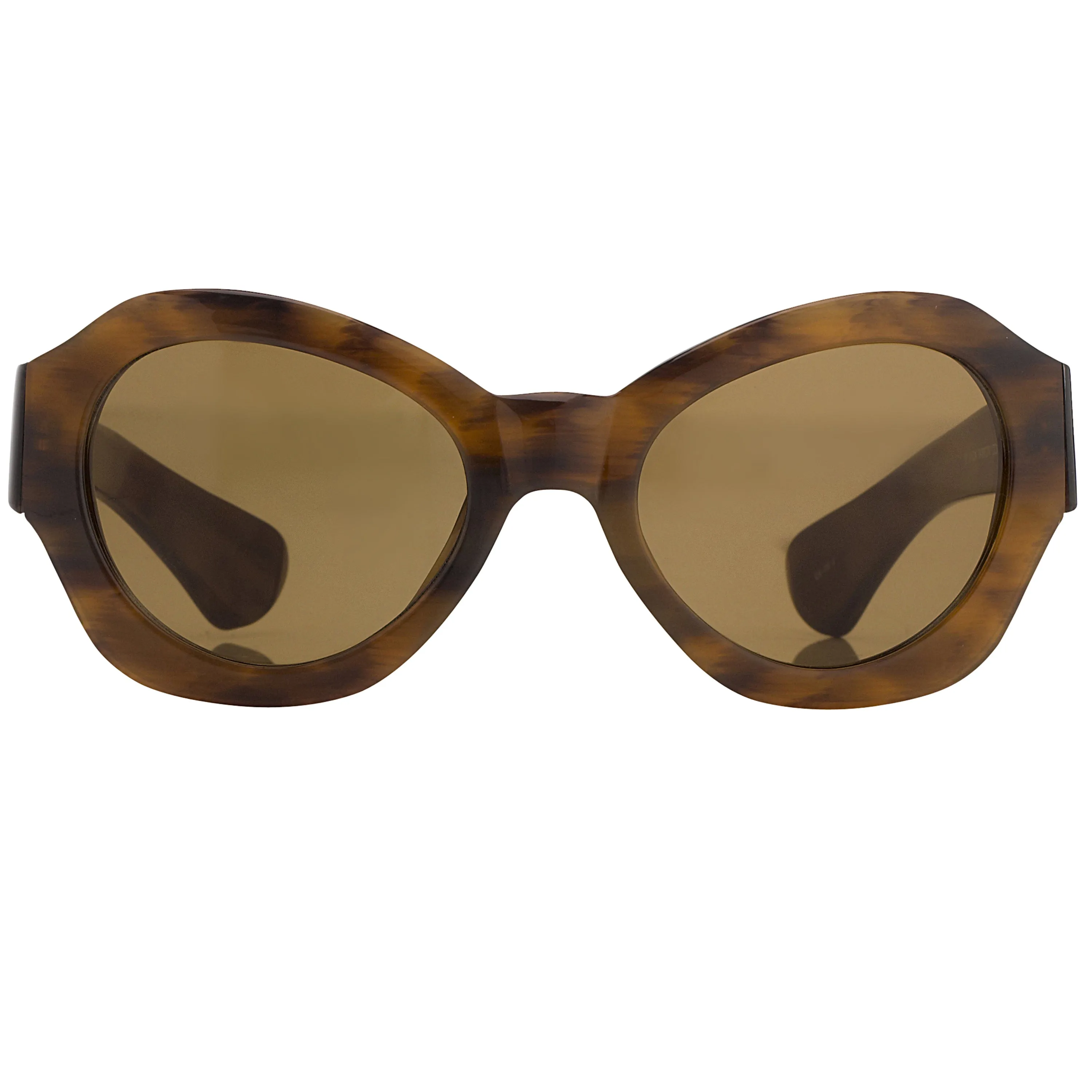 Dries Van Noten Unisex Oversized Brown Sunglasses DVN35C7SUN