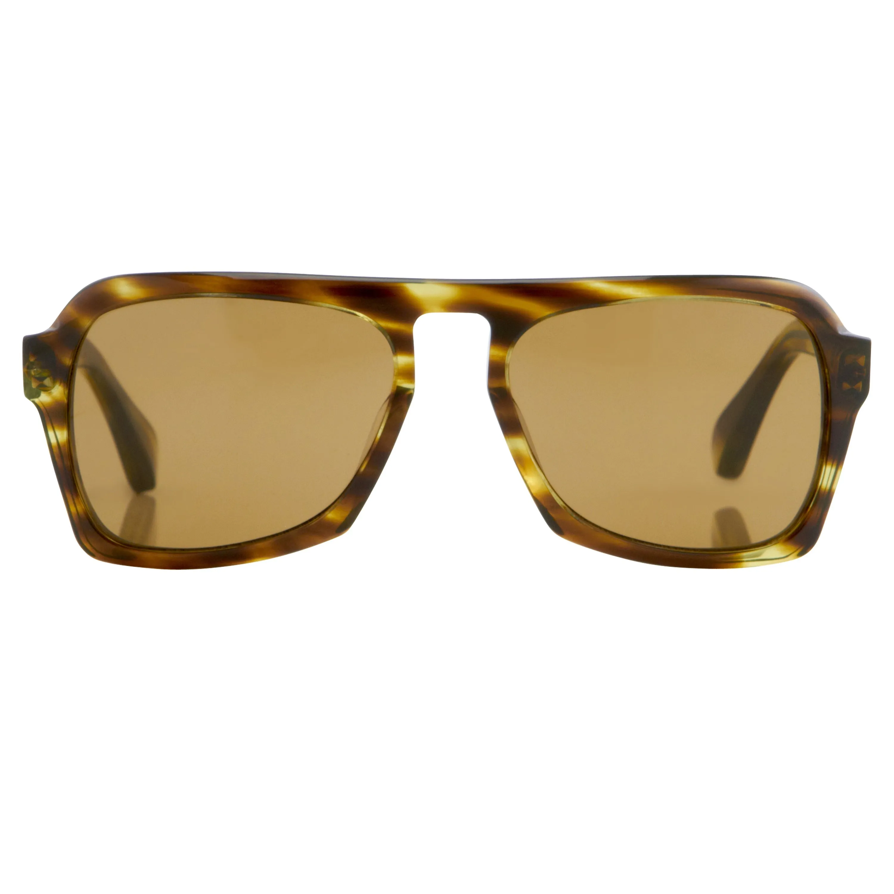 Dries Van Noten Unisex Square Yellow Sunglasses DVN39C4SUN