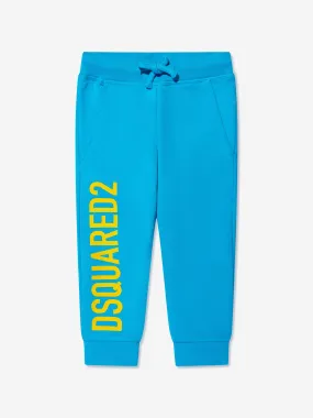 Dsquared2 Kids Logo Pants In Blue