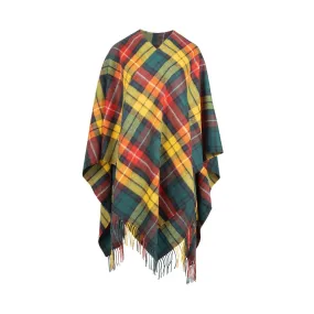 Edinburgh Lambswool Long Tartan Cape  Buchanan Modern