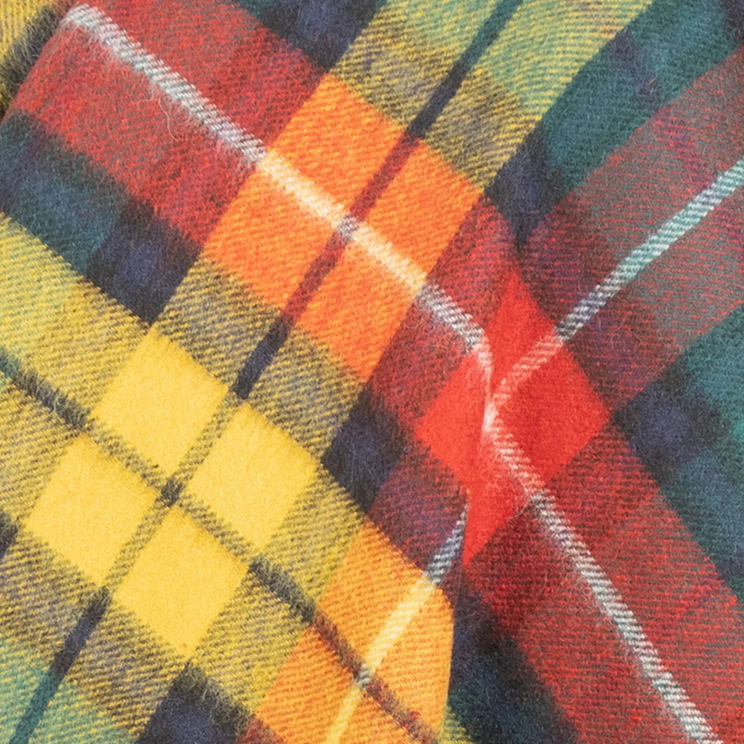 Edinburgh Lambswool Long Tartan Cape  Buchanan Modern