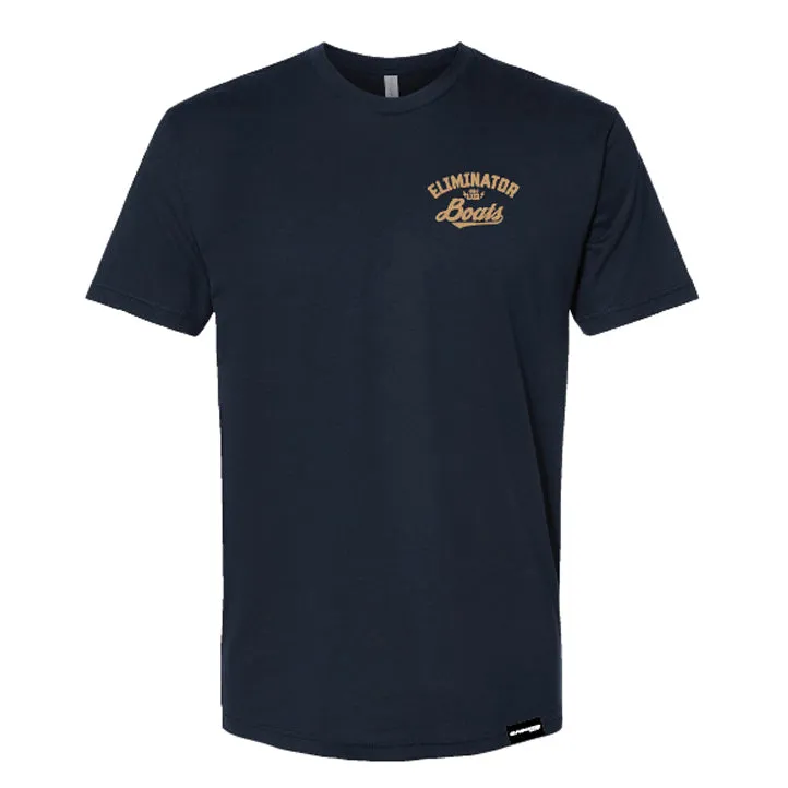 Eliminator Heritage Craft Men's T-shirt- Navy/Tan