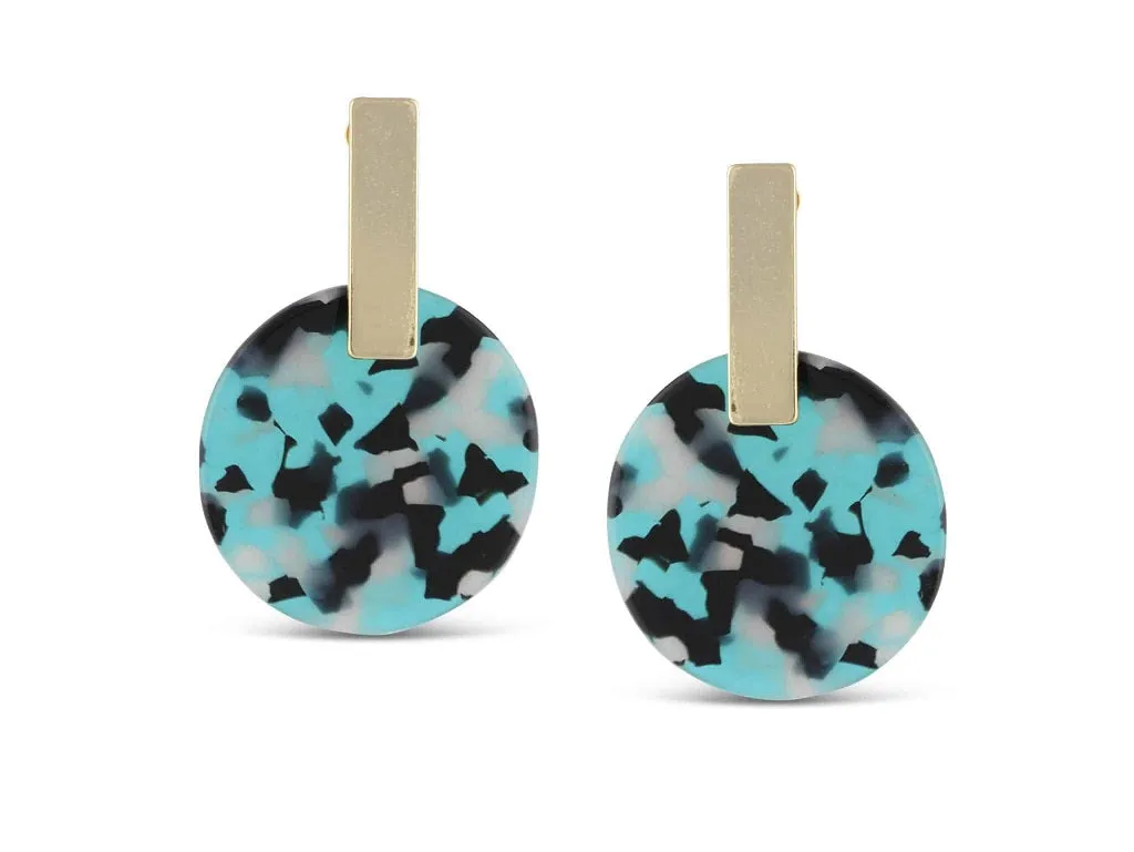 Emma Resin Disc Earrings