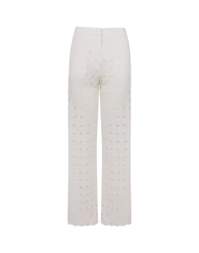 Eyelet Raya Pants - Off White