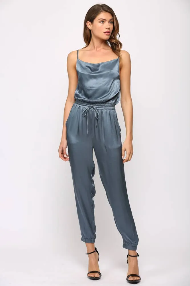 FATE CAMI TOP JUMPSUIT-Ocean