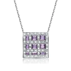 Gabrielle Square Drop Necklace