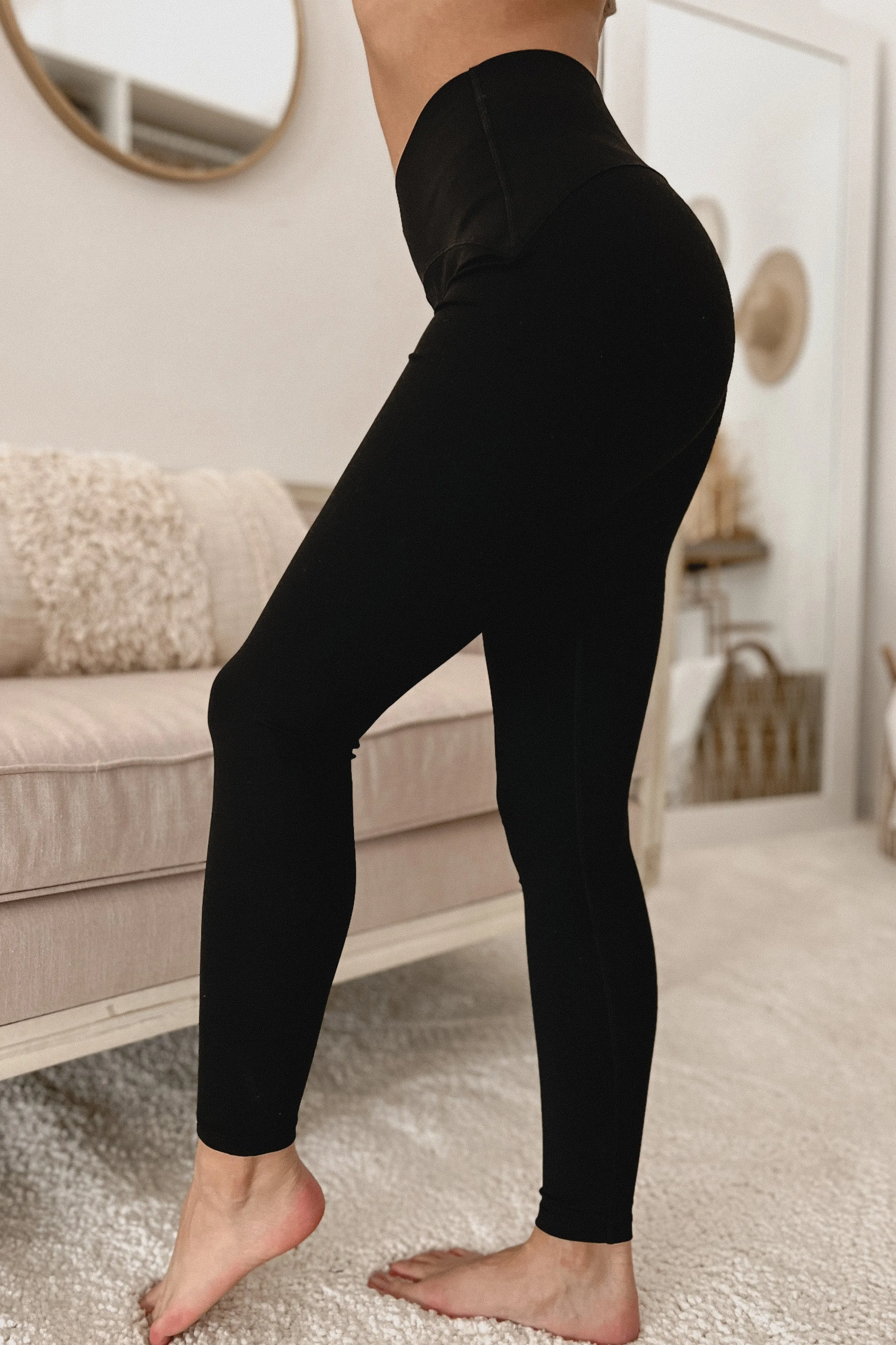 Gaining Control Tummy Tuck Leggings (Black)