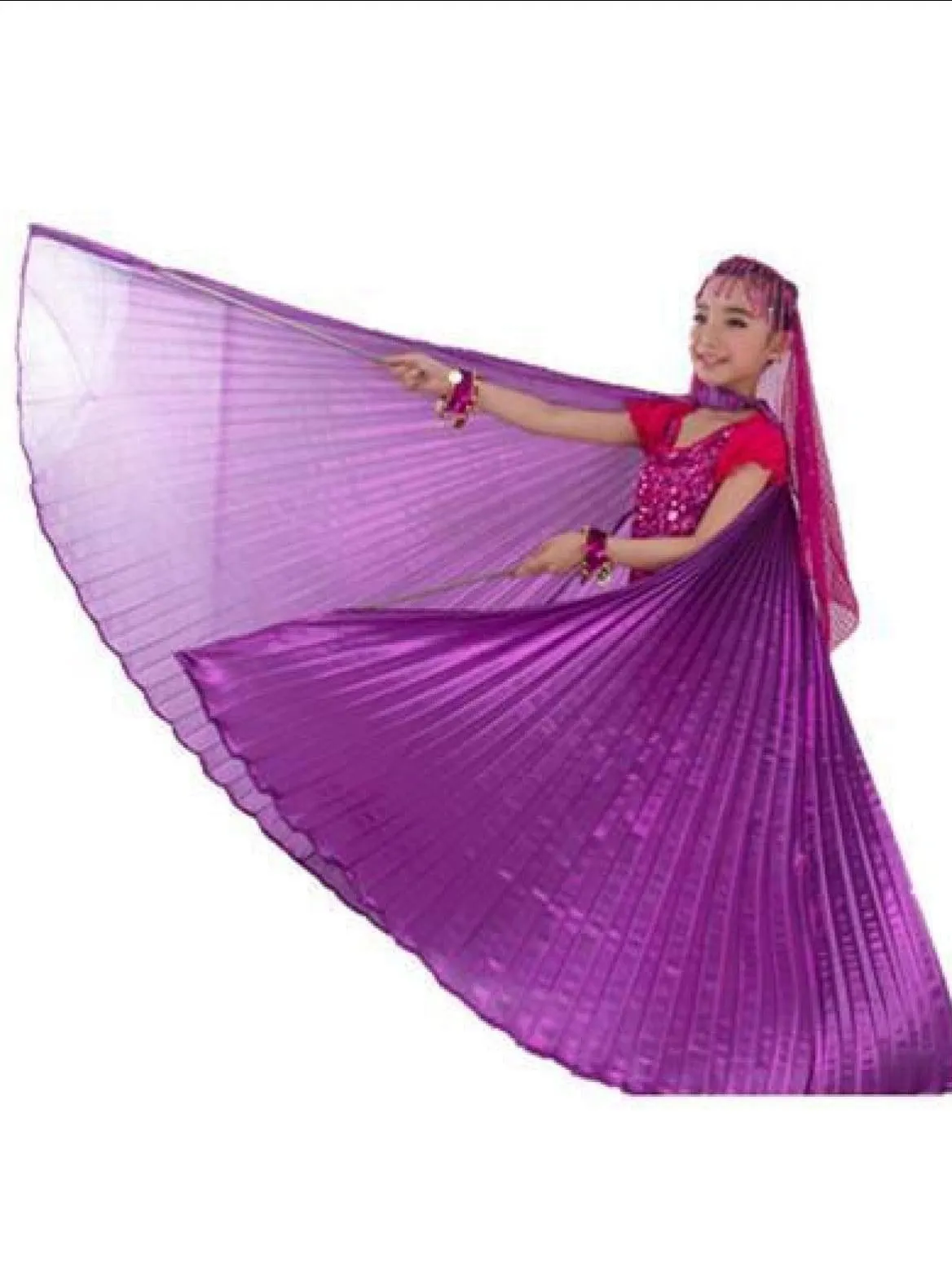 Girls Belly Dancer Winged Cape