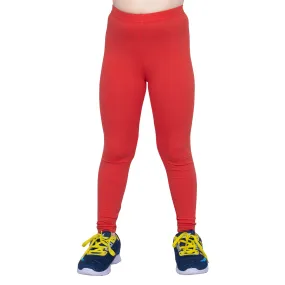 Girls Classic Red Regular Legging