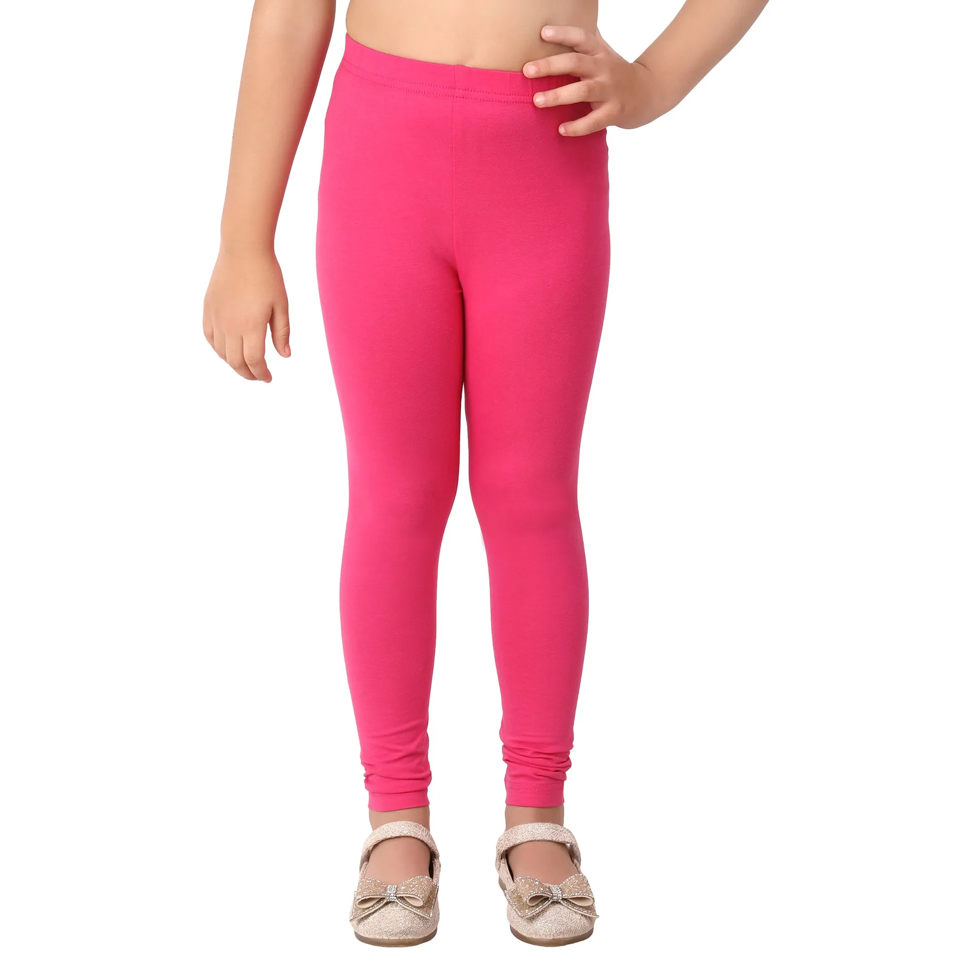 Girls Fuchsia Regular Legging