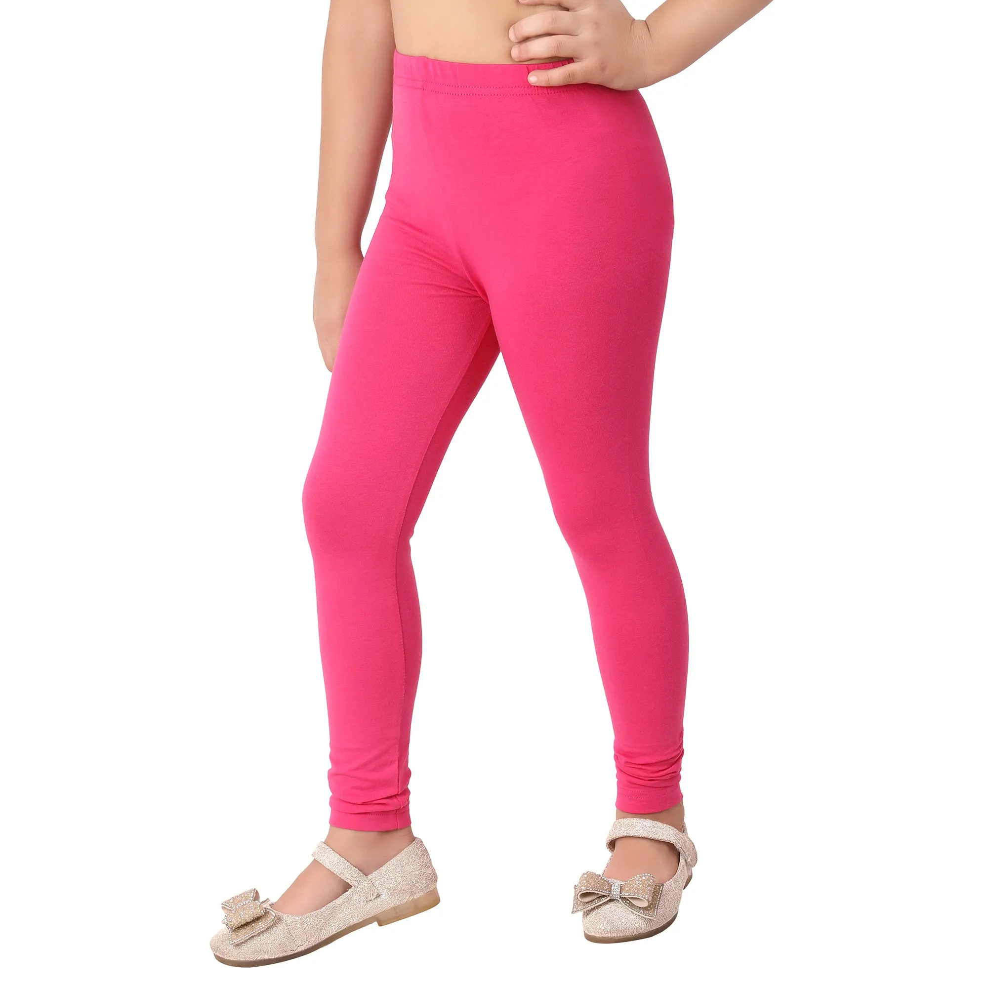 Girls Fuchsia Regular Legging