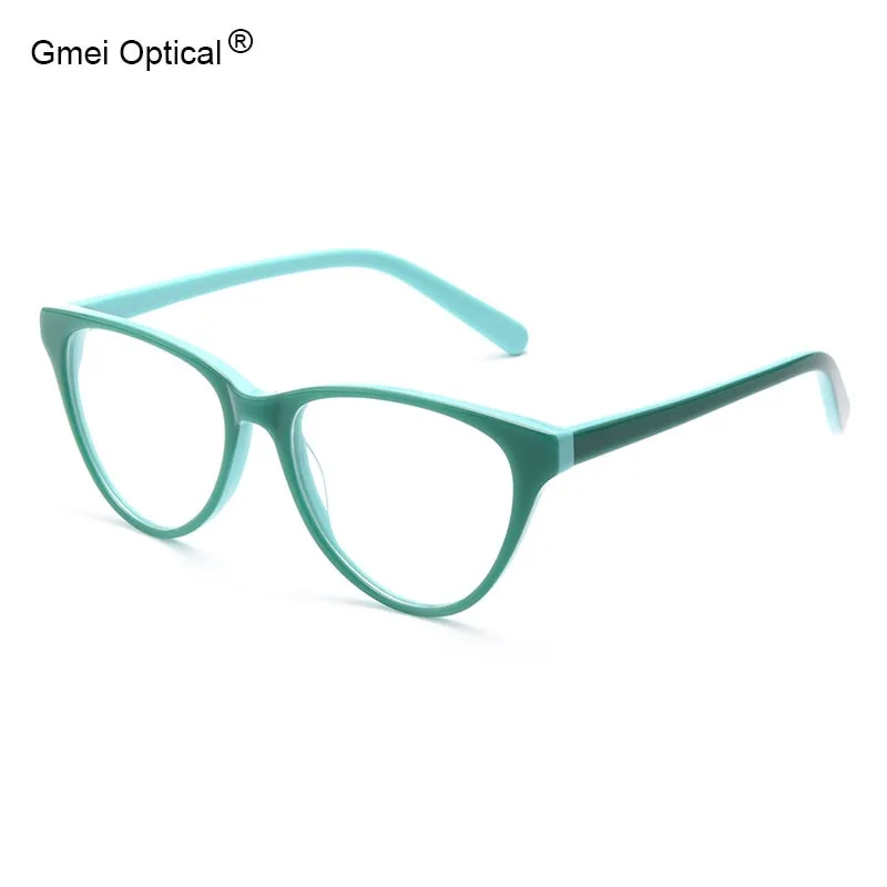 Gmei Women's Eyeglasses Cat-Eye Hypoallergenic Acetate T8044