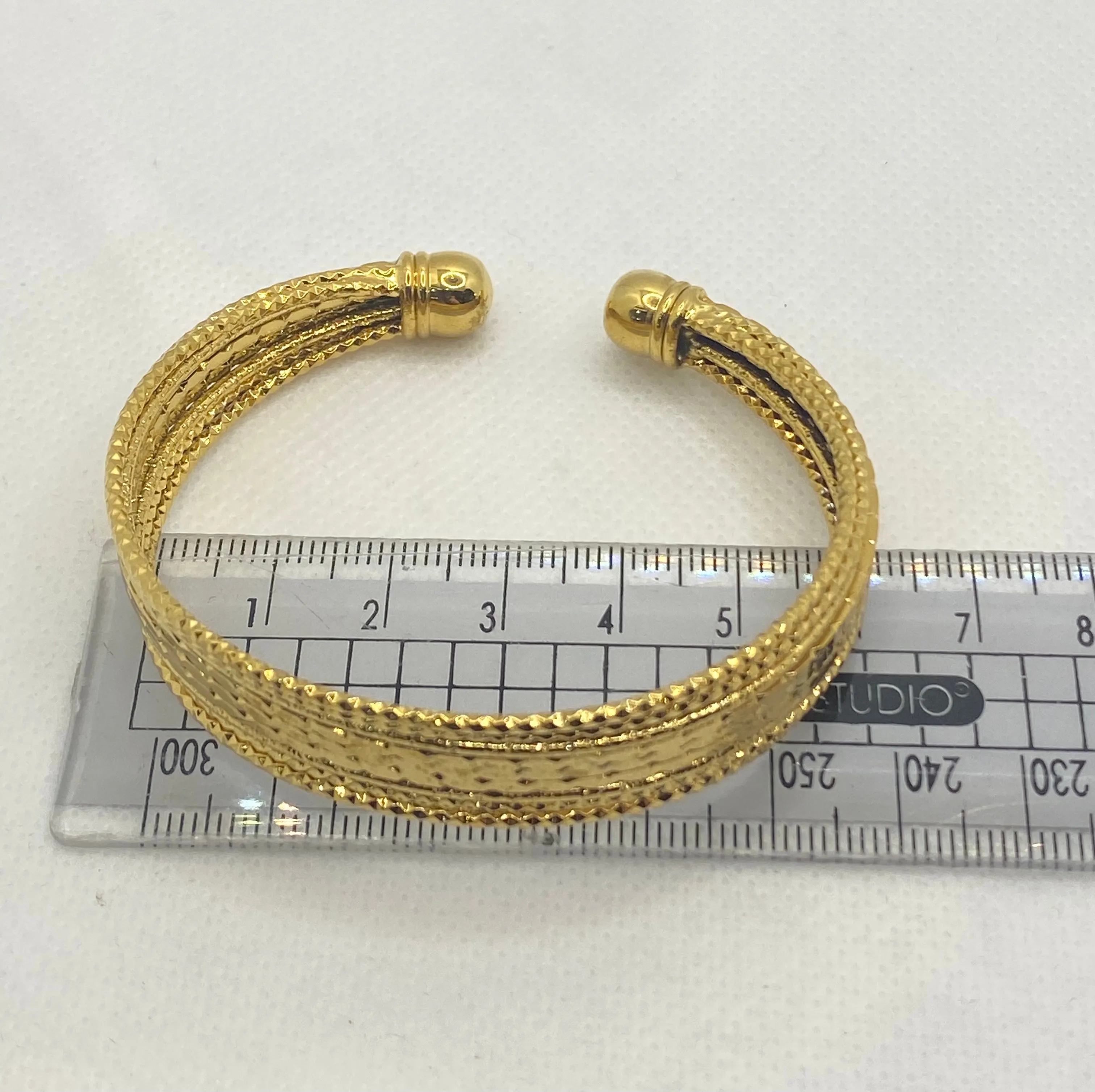 Gold plated bangles