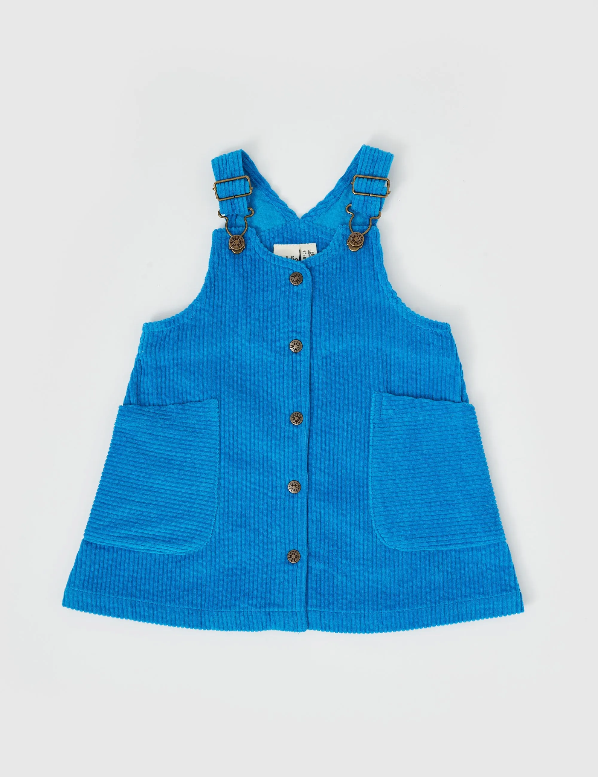 GOLDIE & ACE POLLY CORDUROY PINAFORE -  LAKE