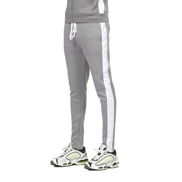 Grey/White Men's Track Pants