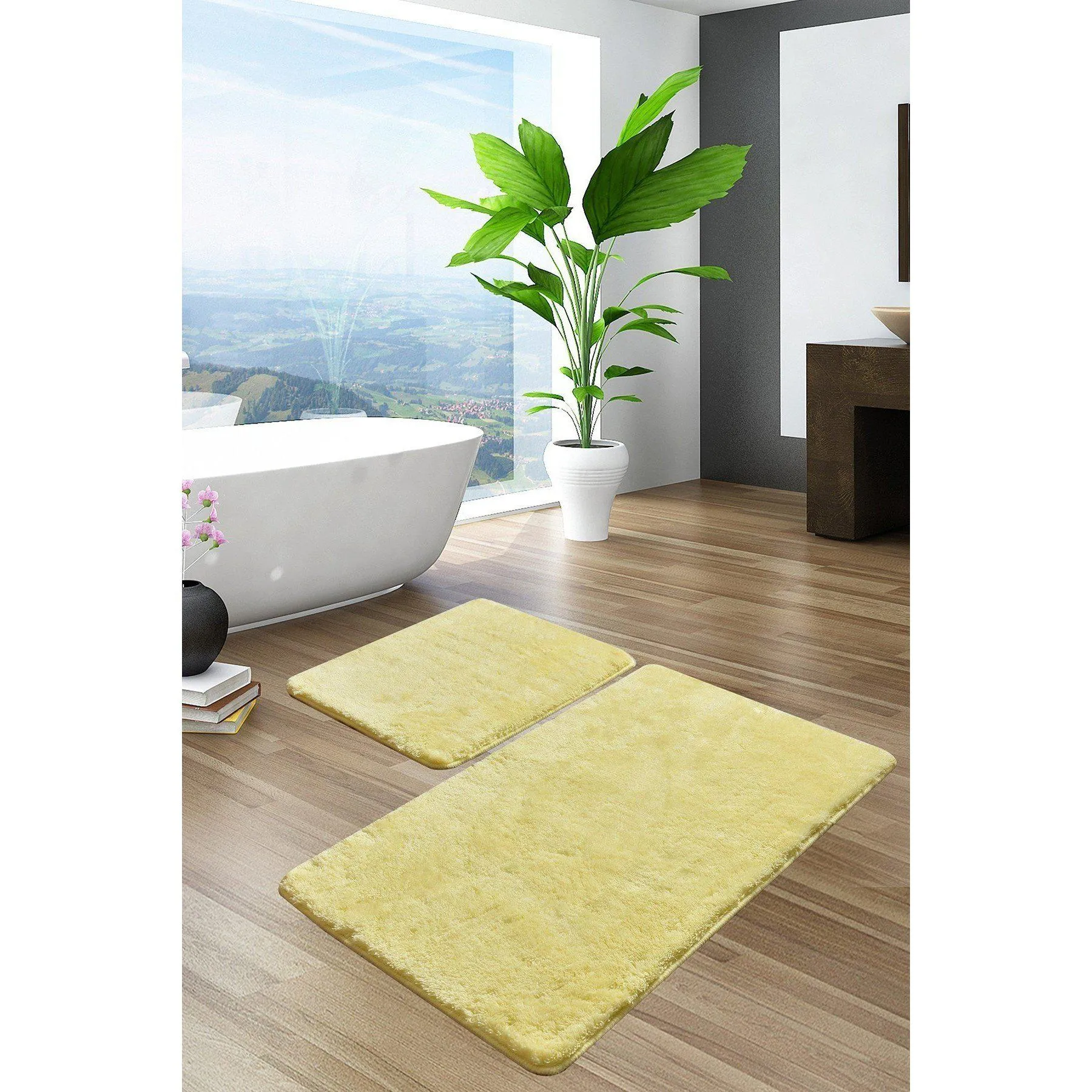 Hawaiian - Lemon  Bath Mat