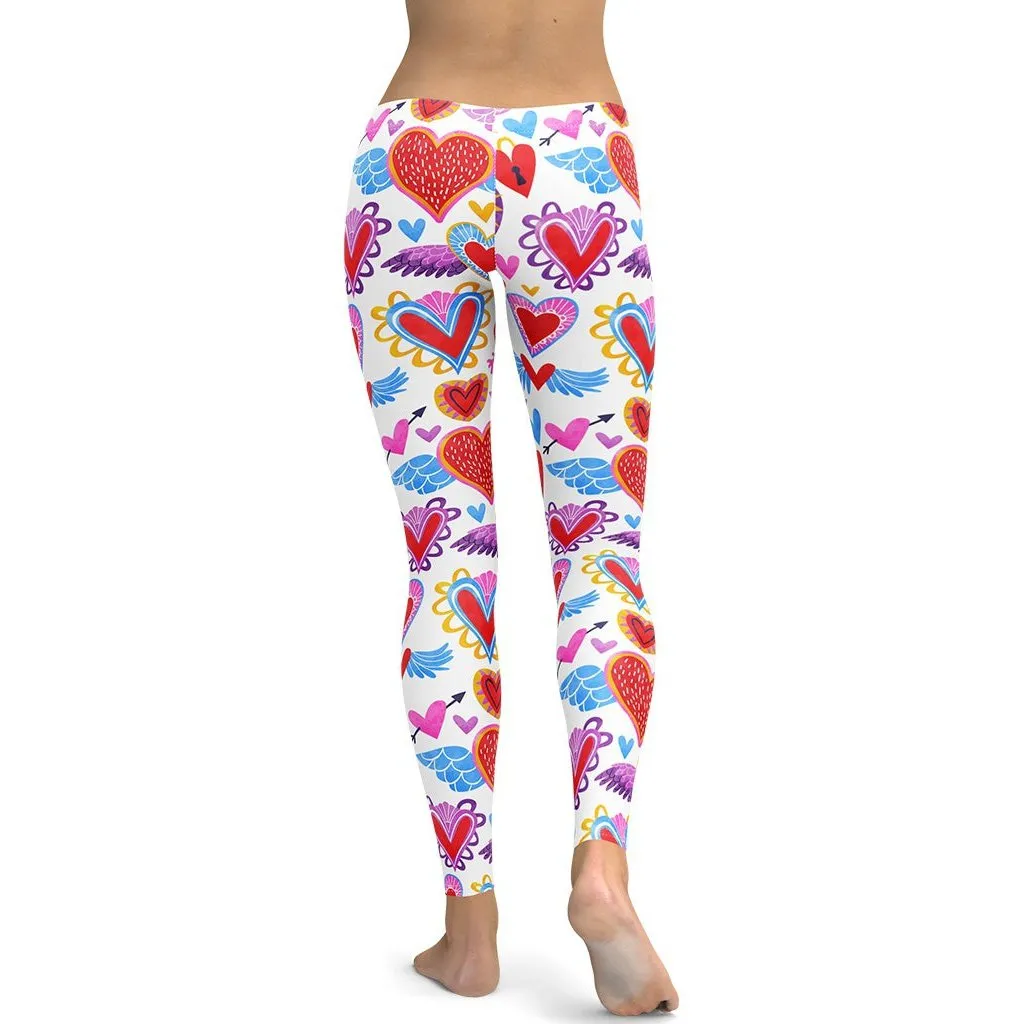 Heart Pattern Leggings