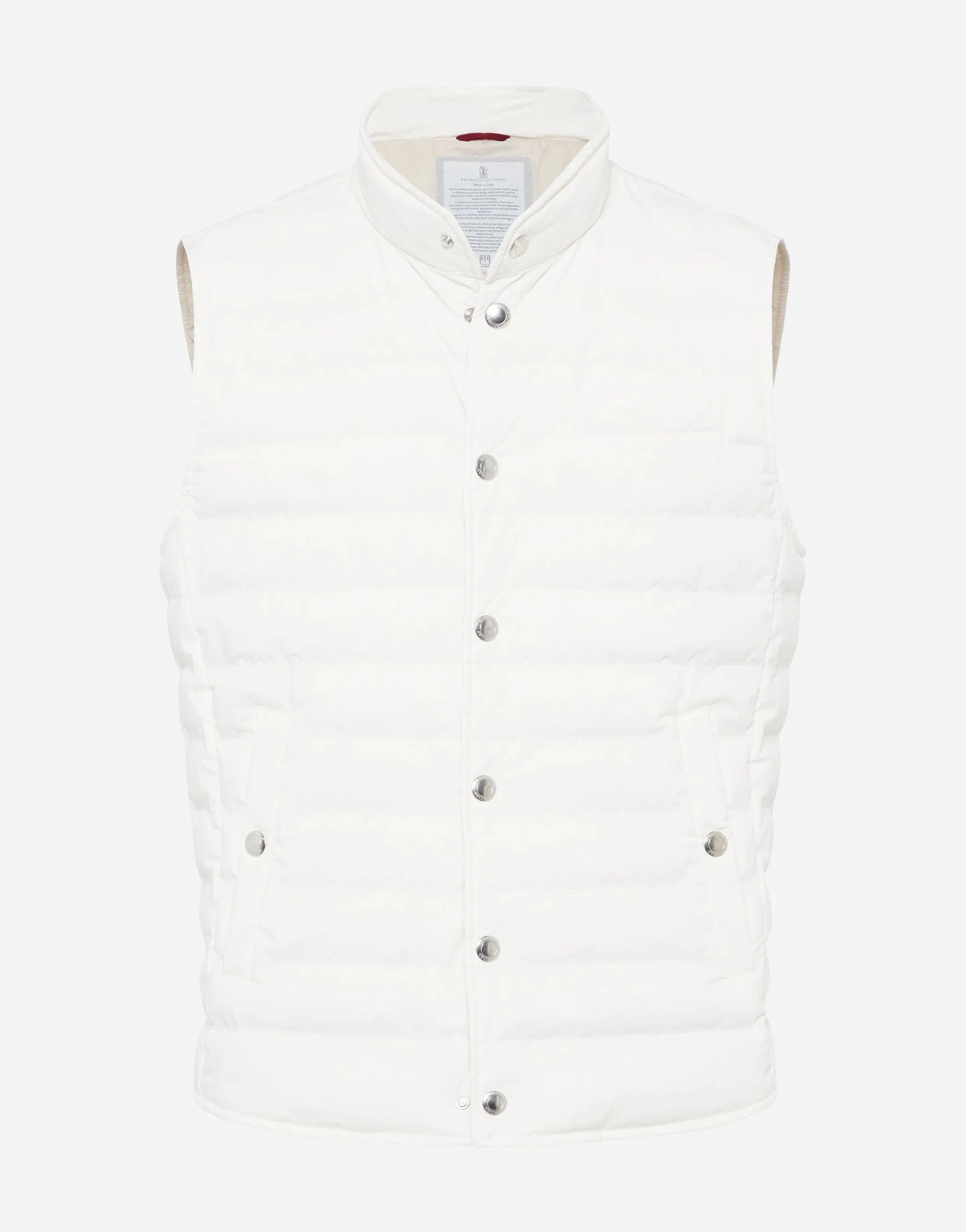 High-Neck Quilted Gilet