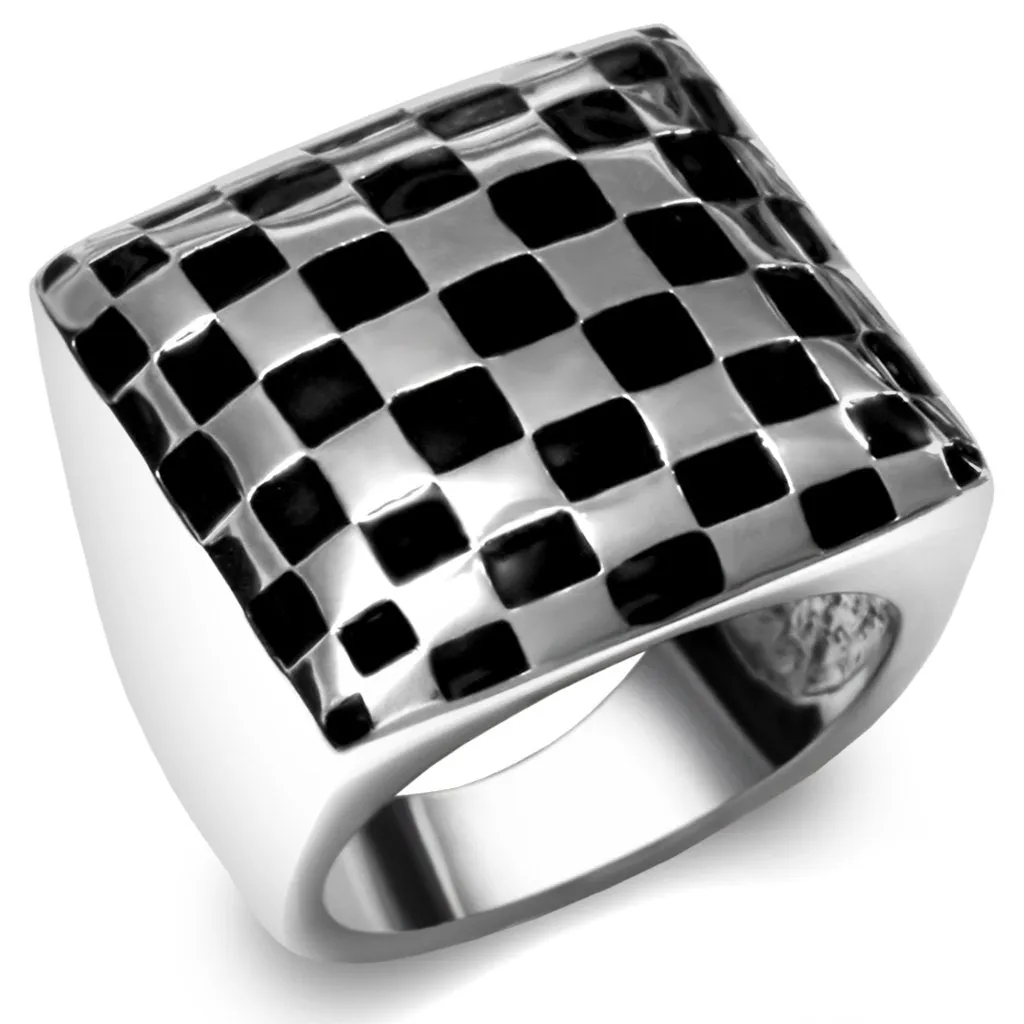 High polished (no plating) Stainless Steel Ring with No Stone for Women Style TK040