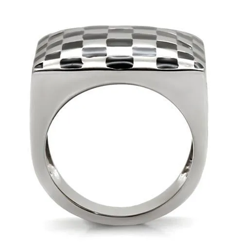 High polished (no plating) Stainless Steel Ring with No Stone for Women Style TK040