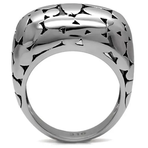 High polished (no plating) Stainless Steel Ring with No Stone for Women Style TK048