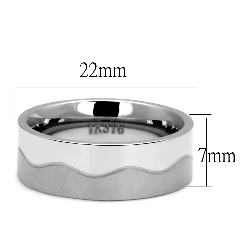 High polished (no plating) Stainless Steel Ring with No Stone for Women Style TK2918