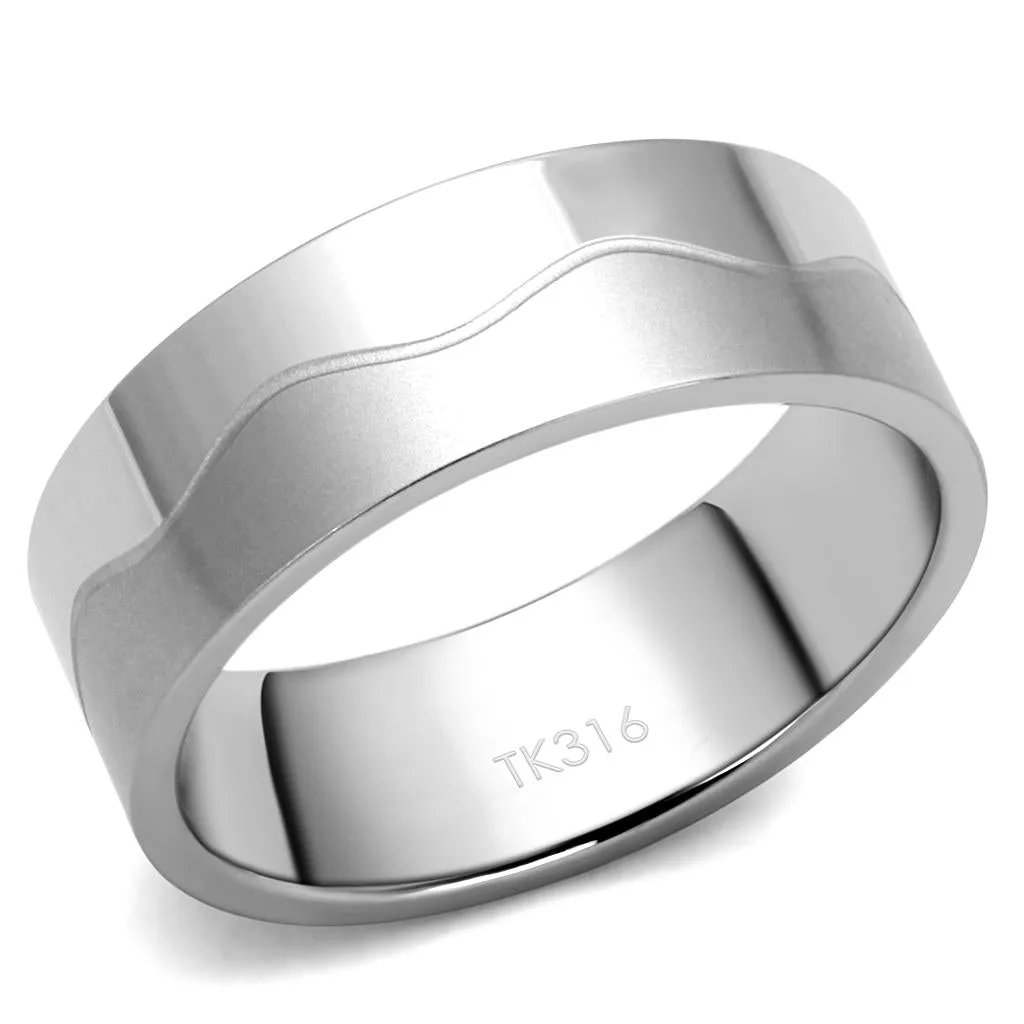 High polished (no plating) Stainless Steel Ring with No Stone for Women Style TK2918