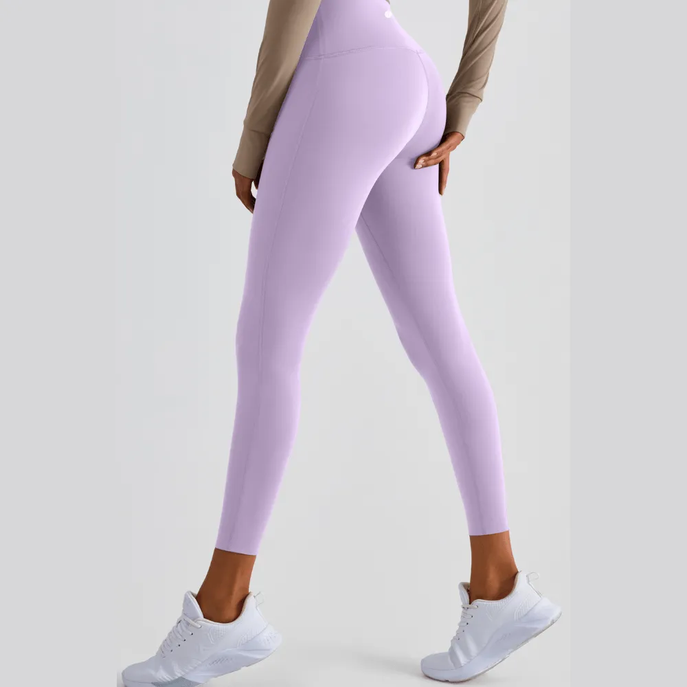 High-Rise Essential Leggings - Lilac Purple