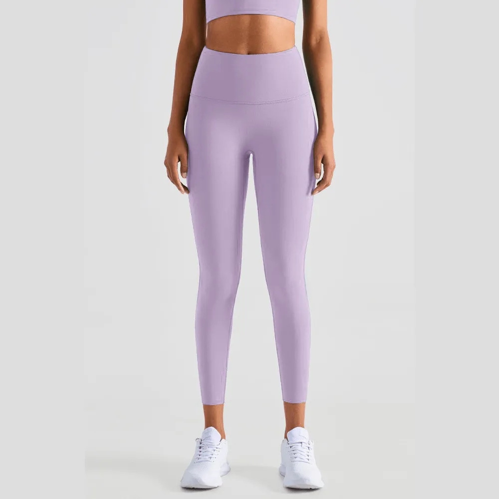 High-Rise Essential Leggings - Lilac Purple