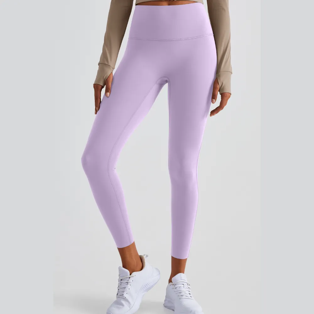 High-Rise Essential Leggings - Lilac Purple