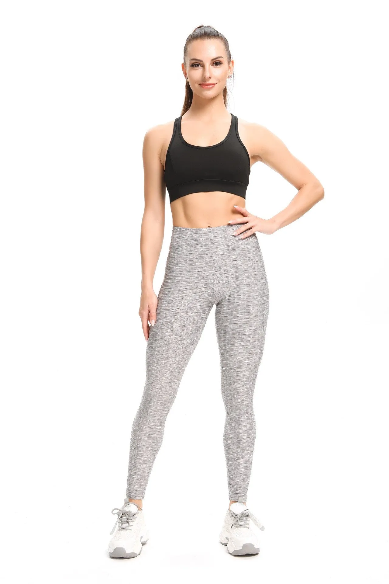 High Waisted Ruched Butt Lifting Leggings