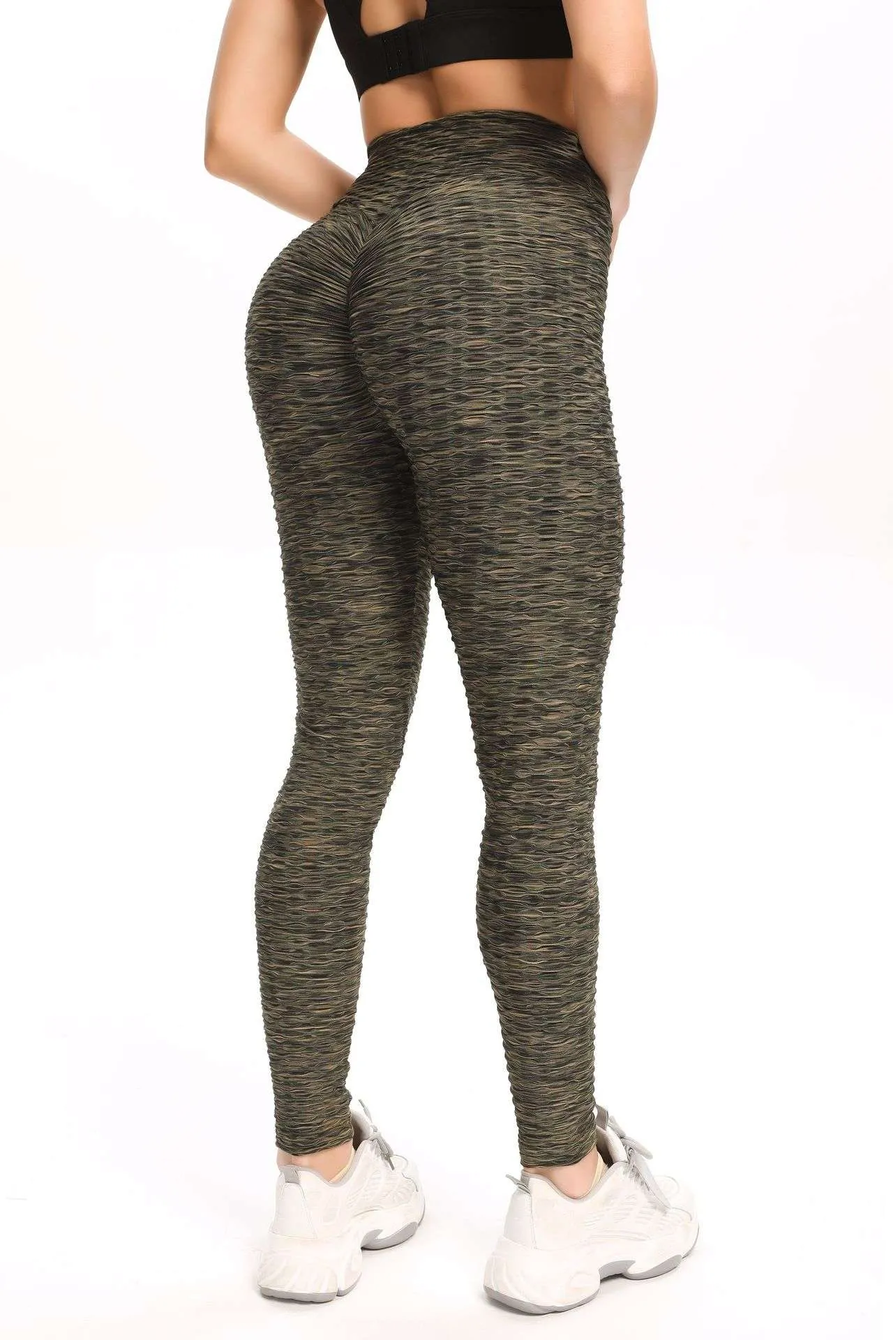 High Waisted Ruched Butt Lifting Leggings