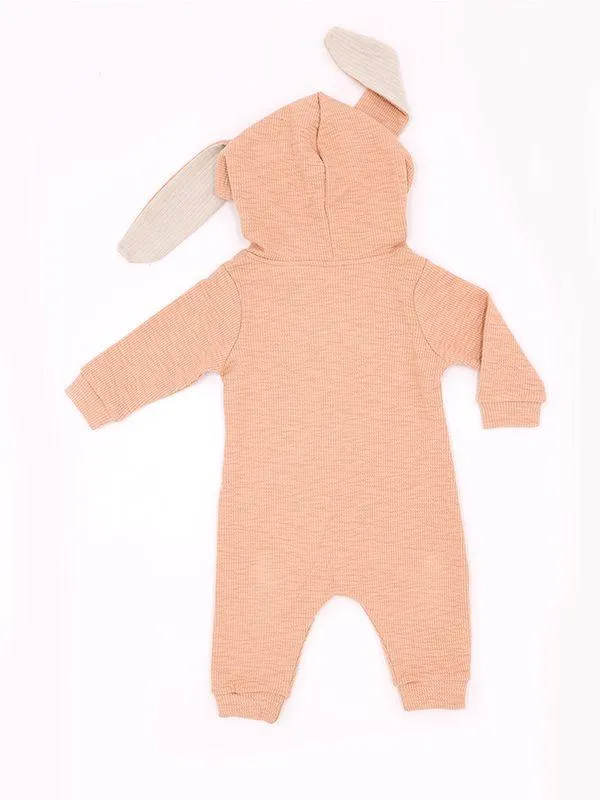 Hoodie Romper Sleepsuit Long Ears Bunny Style Jumpsuit for Babies