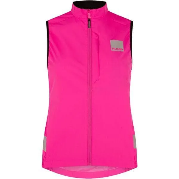 HUMP Strobe Women's Gilet; Pink Glo - Size 16