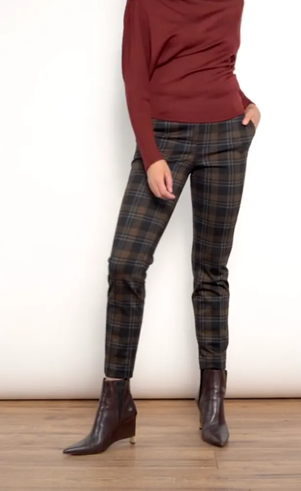 ILTM Plaid Pull on Trouser Pant