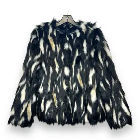 Jacket Faux Fur & Sherpa By Topshop In Black, Size: M