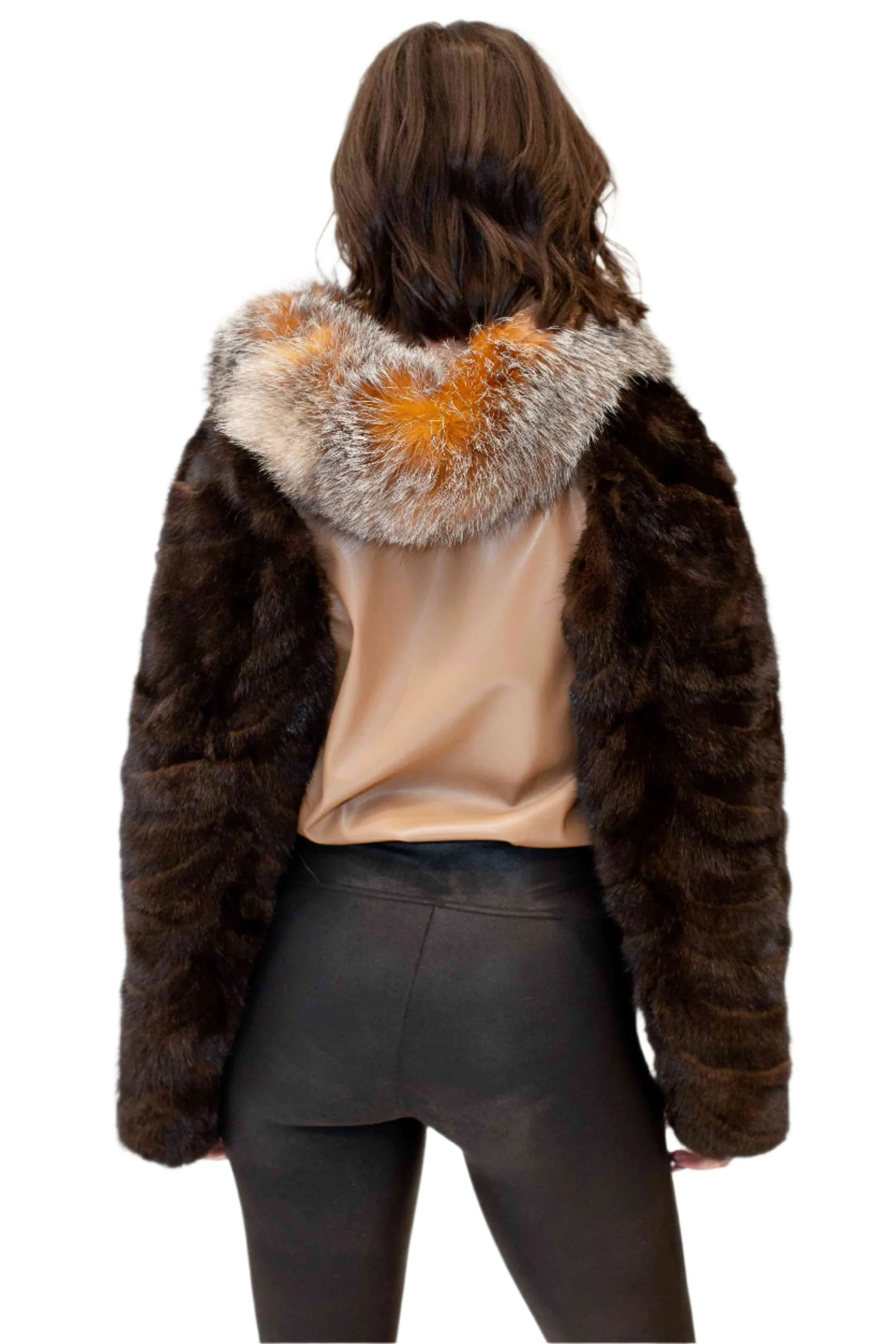 Just the Sleeve Mink Bolero Jacket