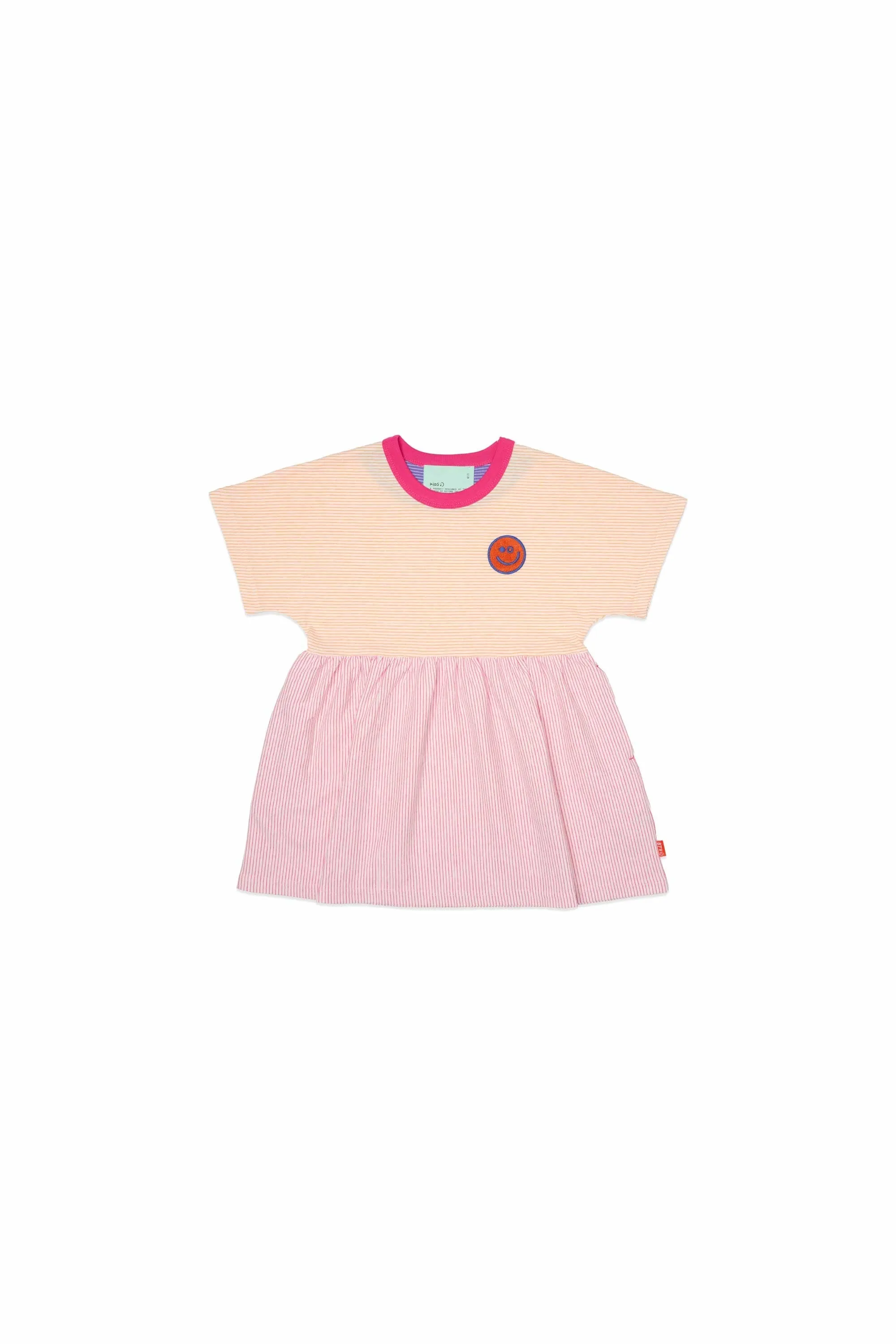 Kids Striped Gathered Dress