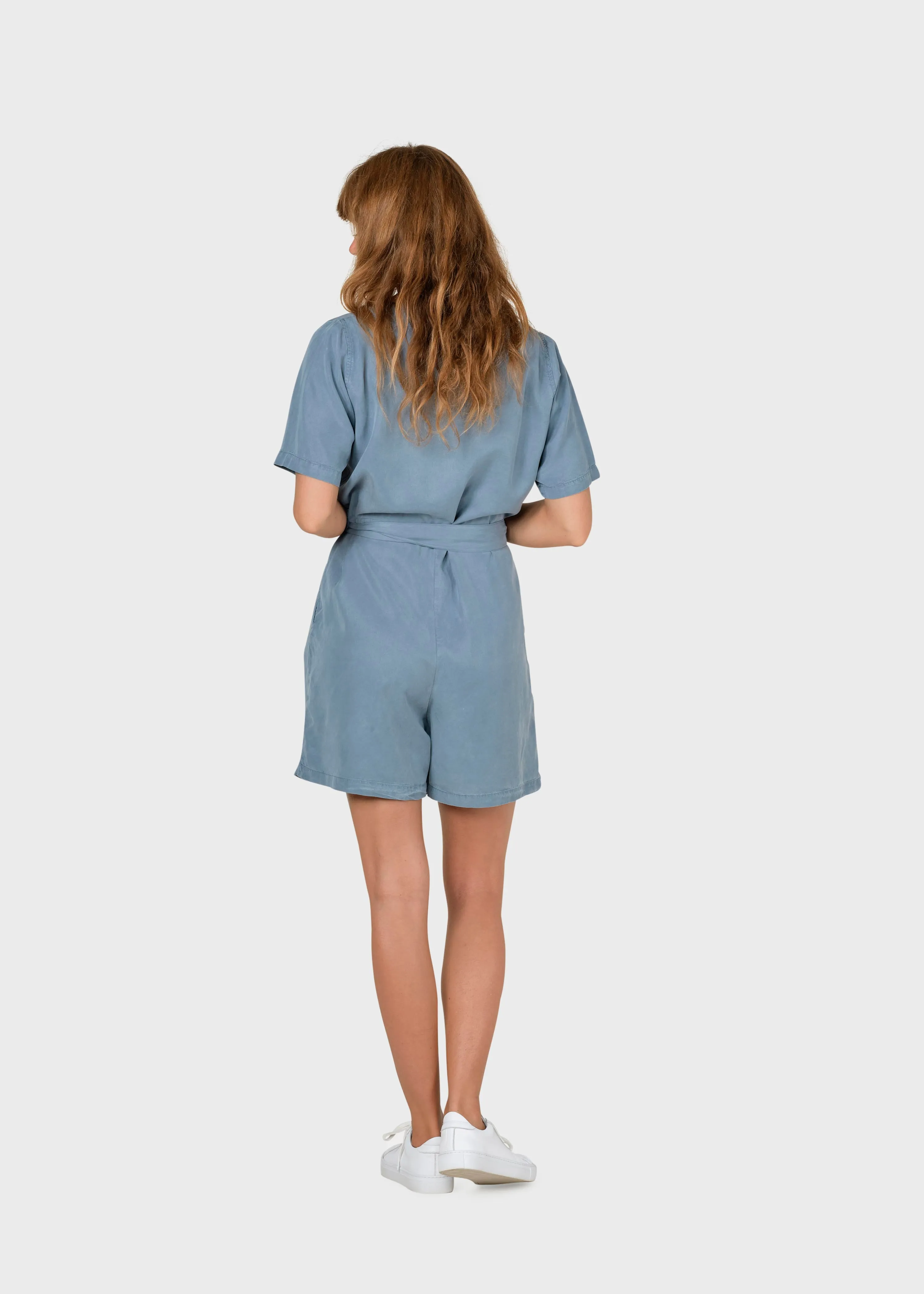 Klitmøller Marna short jumpsuit Sky blue