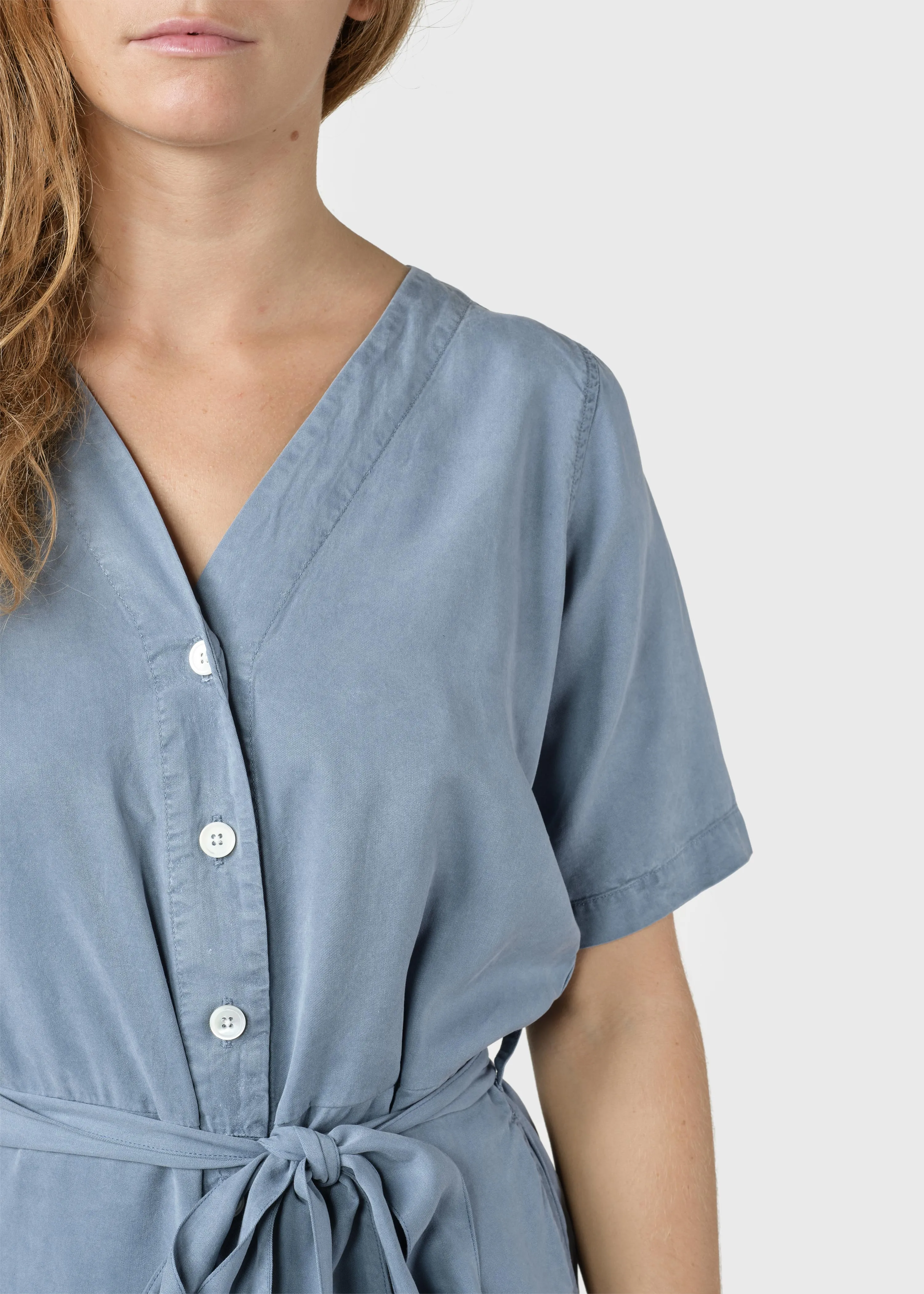 Klitmøller Marna short jumpsuit Sky blue