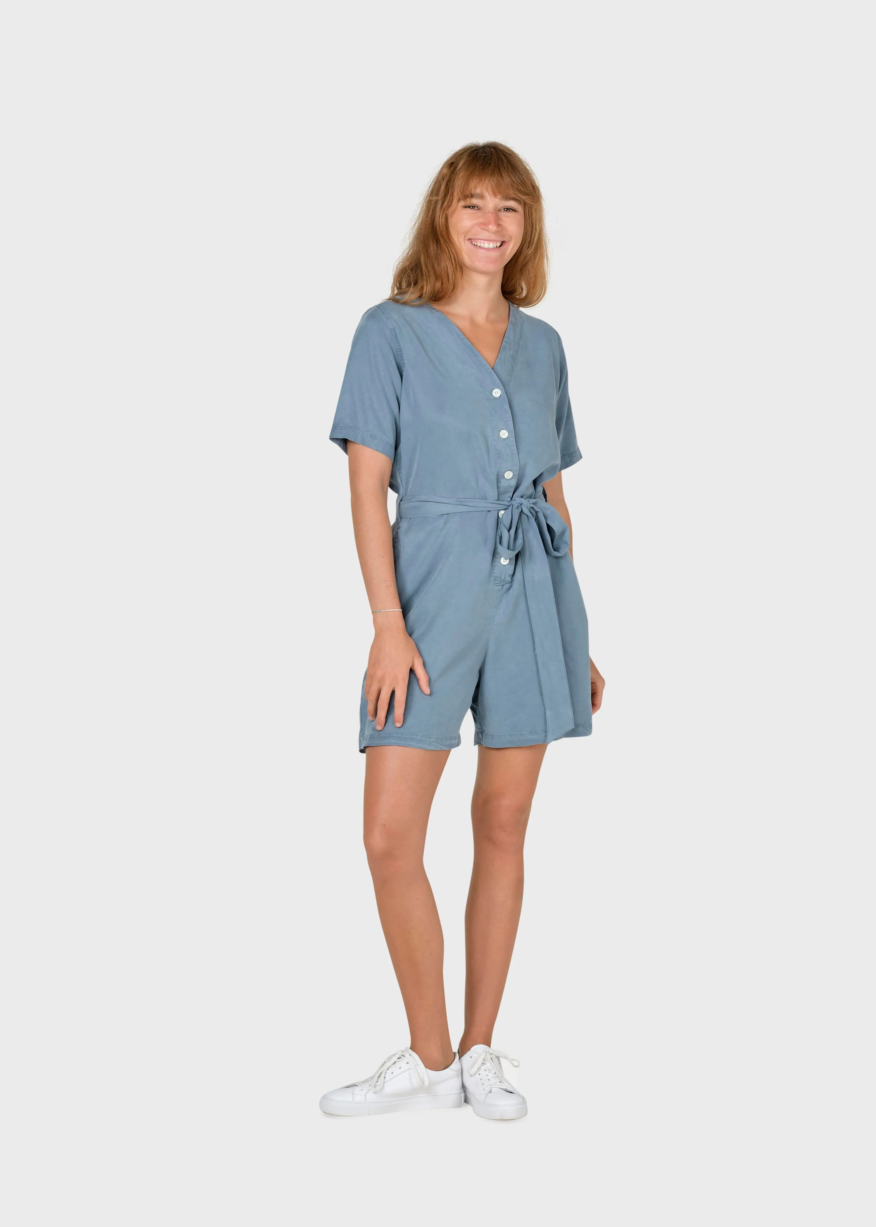 Klitmøller Marna short jumpsuit Sky blue