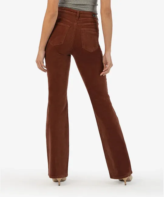 KUT From The Kloth - Ana High Rise Fab Ab Flare Baby - Corduroy/ Cedar