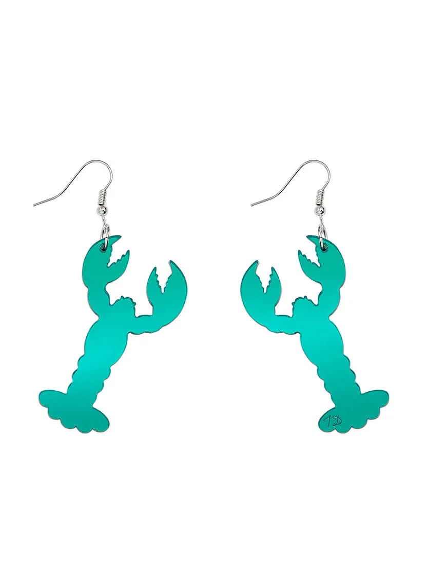 Large Lobster Charm Earrings