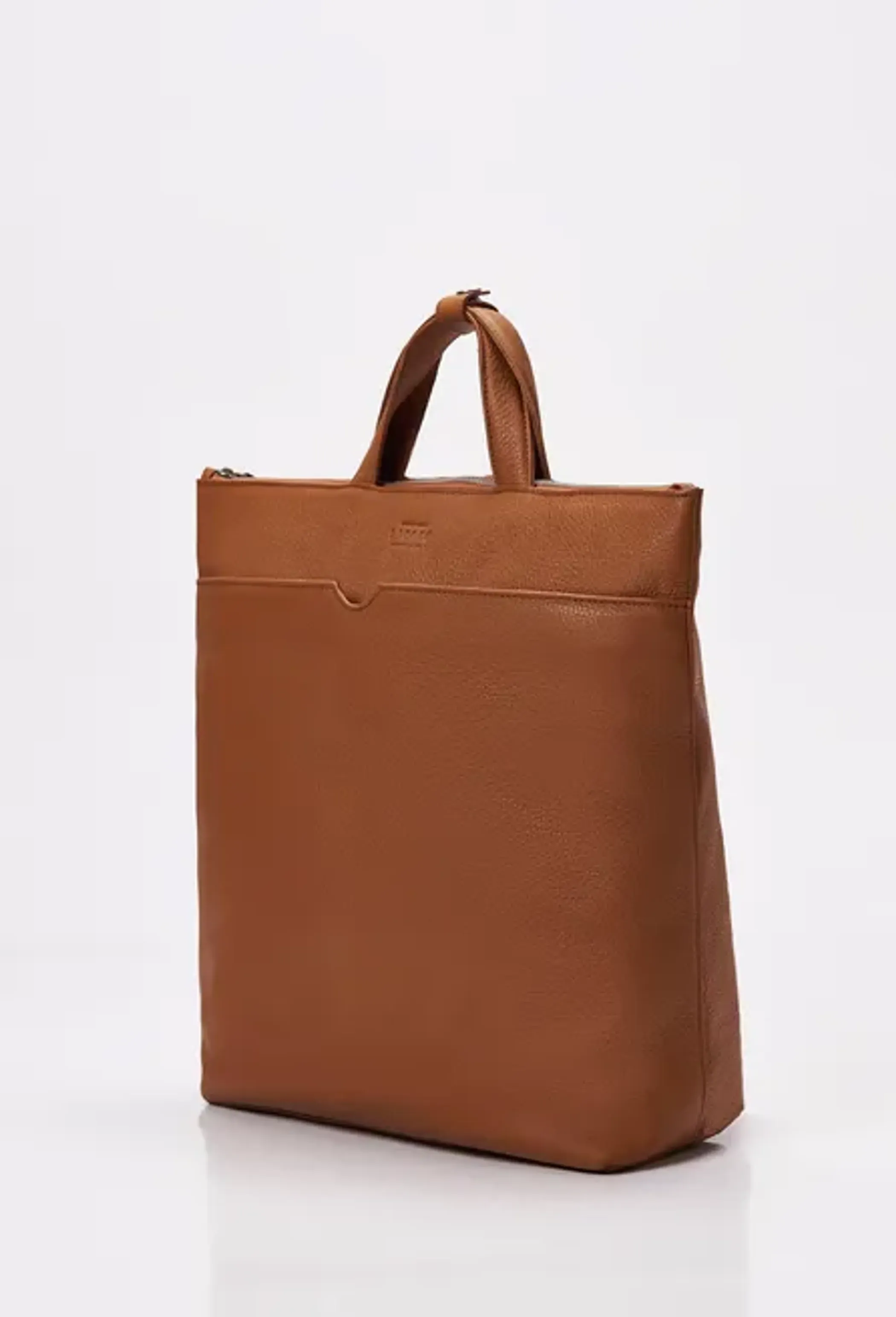 Leather Minimalist Tote Backpack