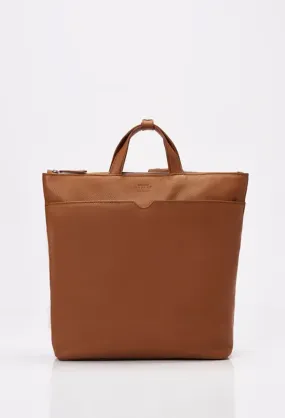 Leather Minimalist Tote Backpack