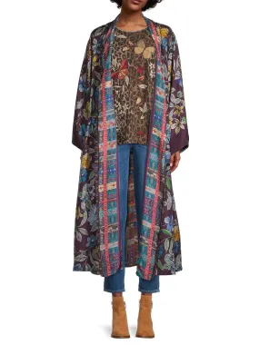 Lexi Heart Silk Kimono - Multi