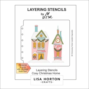 Lisa Horton Crafts Cosy Christmas Home 6x6 Layering Stencils